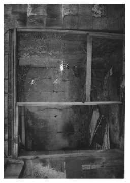 Interior of main range of farmstead looking  in central wing 04/2011